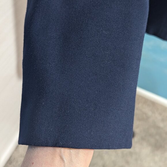 Men's Navy Double-Breasted Military Vintage Blazer - Picture 4 of 16